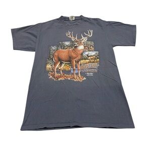 Vintage 90s Men’s Large Whitetails Unlimited Red Tail Deer T-Shirt